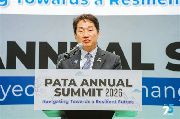 庆尚北道文化观光财团(GCTO)CEO、总裁Nam Il Kim致开幕辞